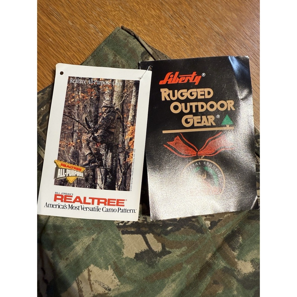 Liberty Rugged Outdoor Gear Realtree Camo Pants L 36-38 USA Made NWT Ripstop VTG - Picture 6 of 15